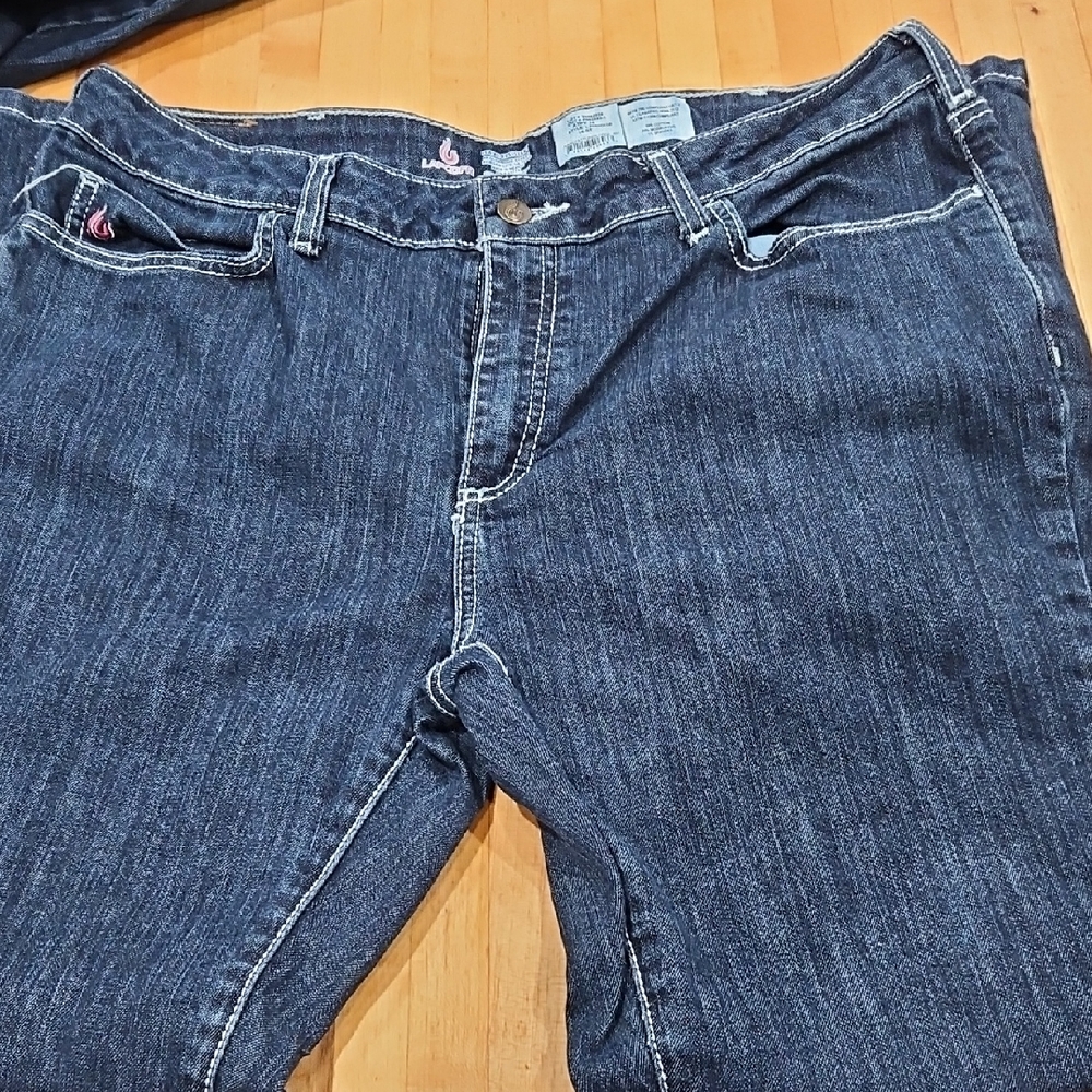 Classic Dark Blue Straight Leg Jeans